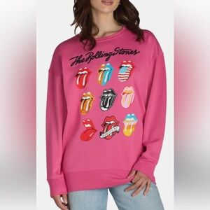 Rolling Stone Pink Crewneck sweatshirt